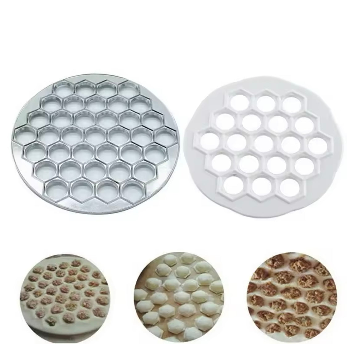 Metal Dumpling Mould, Kitchen Dough Press Dumpling Maker, Kitchen Utensils Tool, Handmade Dumpling Mould And Cutter Metal Dumpling Mould, Kitchen Dough Press Dumpling Maker, Kitchen Utensils Tool, Handmade Dumpling Mould And Cutter